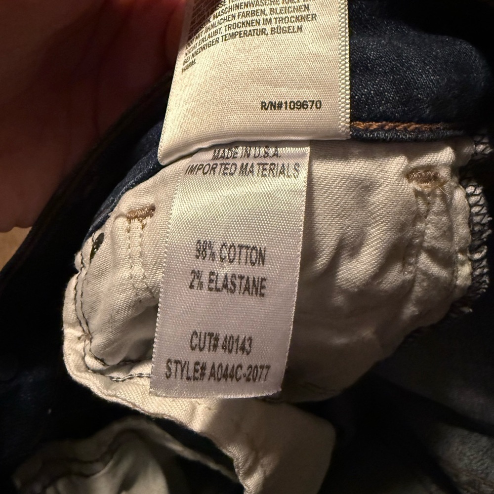 Agolde Women’s Dark Wash Blue Jeans Size 25 - Picture 6 of 6